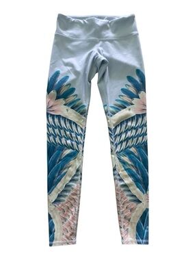 Alo  x Gypset Goddess Airbrush Legging Tropical Feather XS